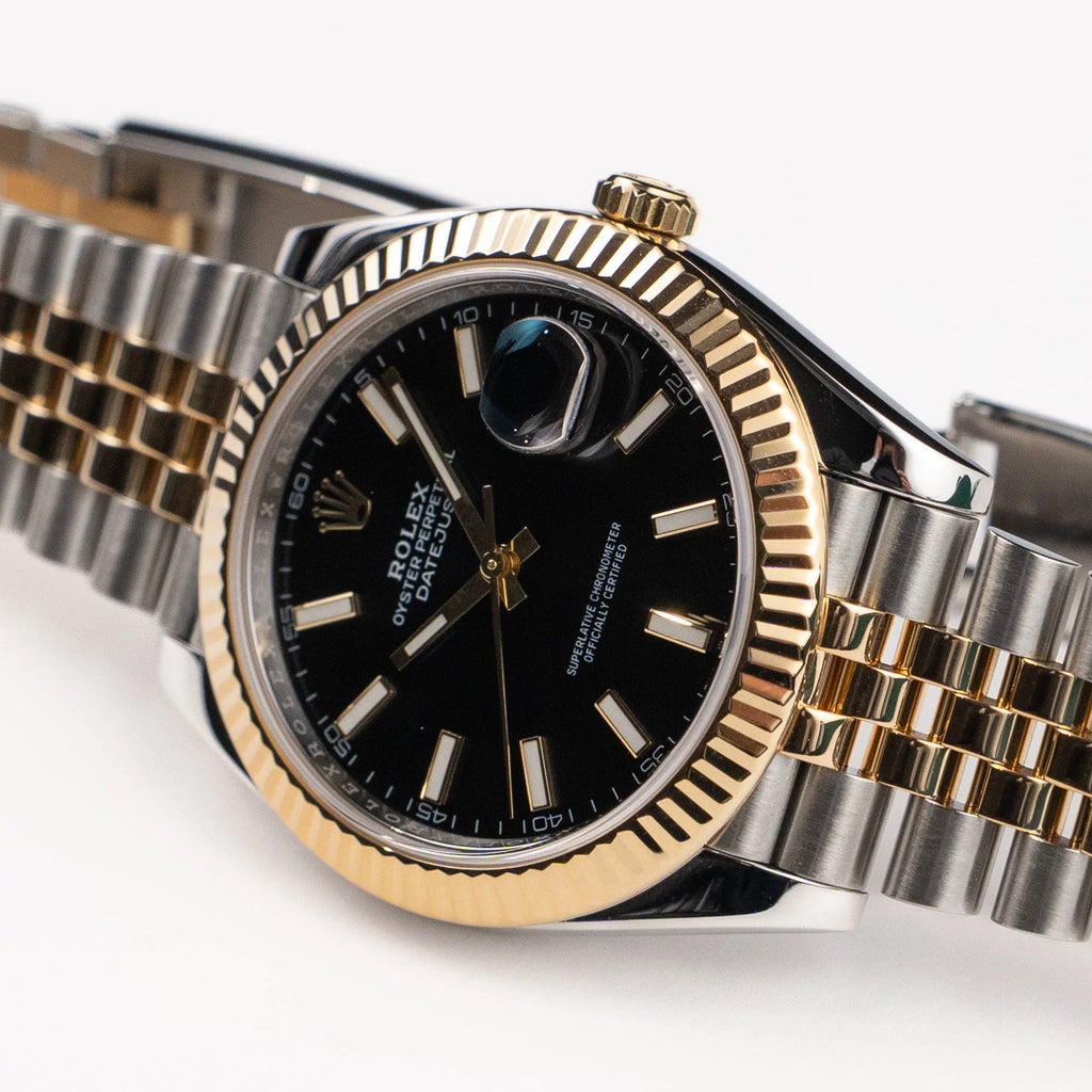 Rolex Datejust 41 Yellow Gold Black Dial