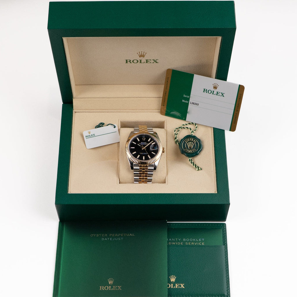 Rolex Datejust 41 Yellow Gold Black Dial