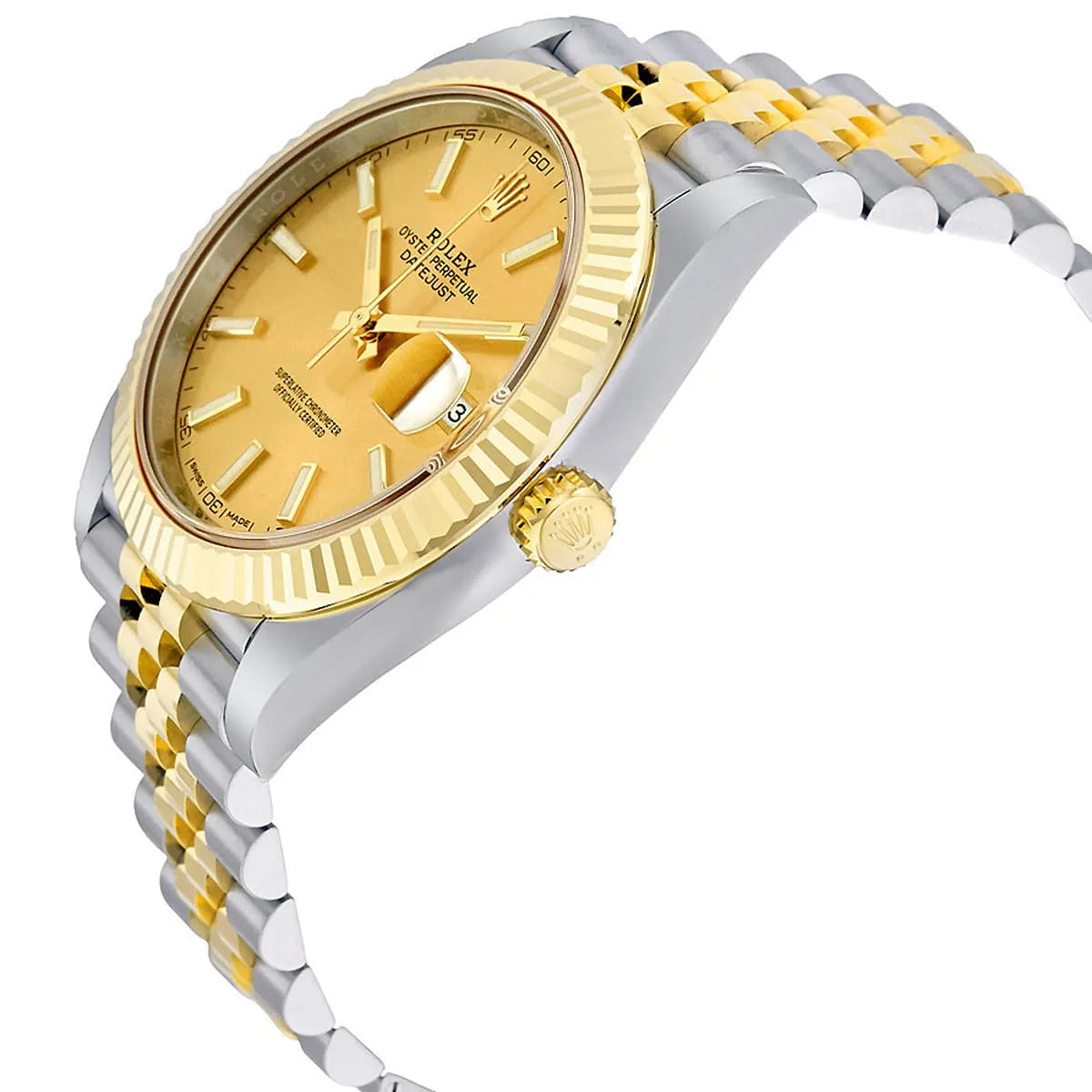 Rolex Datejust 41 Champagne Baton Dial Jubilee