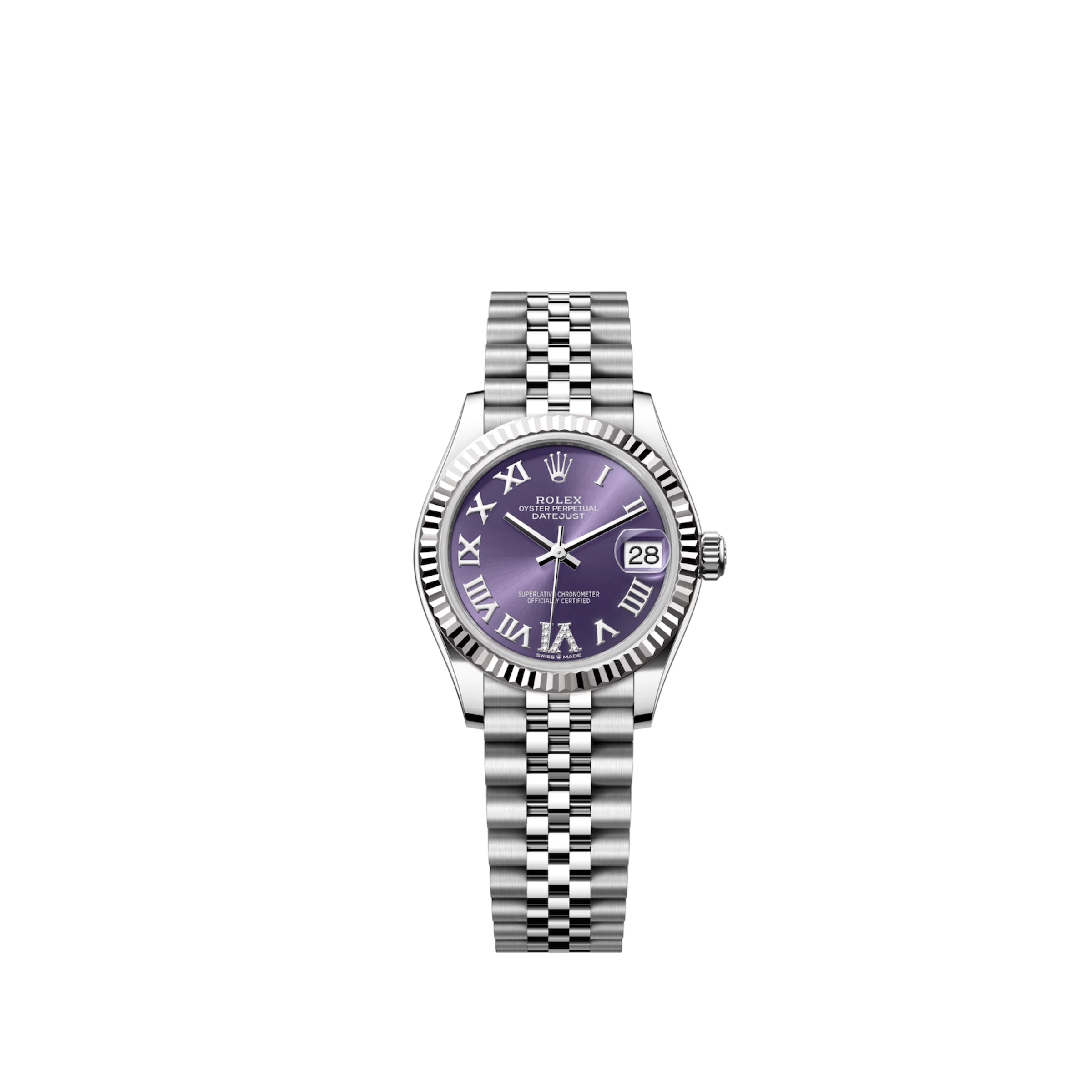 Rolex Datejust Purple Dial Jubilee 31mm