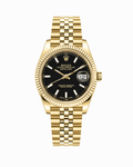 Rolex Datejust Gold Black Dial 41mm